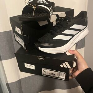 Adidas sneakers and slides combo